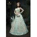 SKY BLUE INDIAN DESIGNER WEDDING AND BRIDAL WESTERN STYLE GOWN